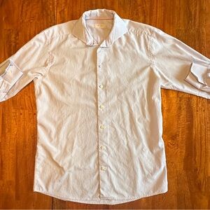 Eton White Casual Button Down Shirt